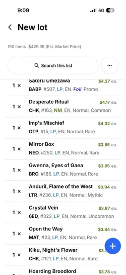 190 Magic the Gathering MTG card lot with FOILS/RARES $1-$5 Pics For List - Image 3