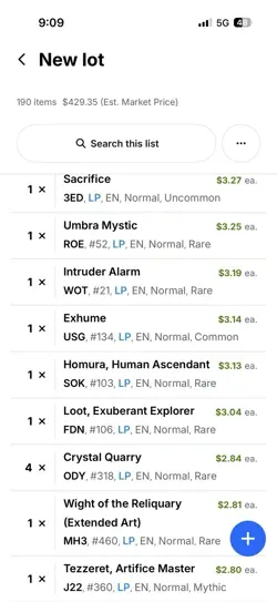 190 Magic the Gathering MTG card lot with FOILS/RARES $1-$5 Pics For List - Image 5