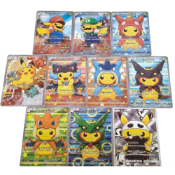 POKEMON PIKACHU PONCHO CHARIZARD MARIO LUIGI RAYQUAZA SET 10 Fans Art Cards - Image 4