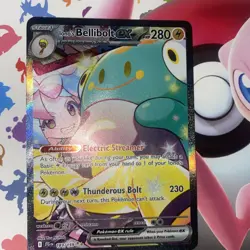 Pokemon TCG Journey Together Iono's Bellibolt EX Card 183/159 Sir Card NM - Image 2