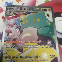 Pokemon TCG Journey Together Iono's Bellibolt EX Card 183/159 Sir Card NM - Image 5