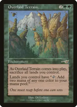 Overlaid Terrain Nemesis PLD Green Rare MAGIC THE GATHERING MTG CARD ABUGames - Image 1