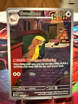 Gumshoos 153/132 IR Illustration Rare Mega Evolution Set Pokemon Card NM - Image 1