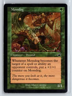 (3x) MOSSDOG – MTG Magic the Gathering Card – Nemesis – Common - Image 1