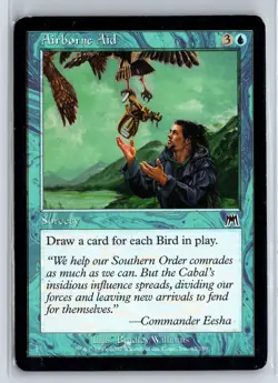 (4x) AIRBORNE AID - Onslaught – MTG Magic the Gathering Card - Common - Image 1