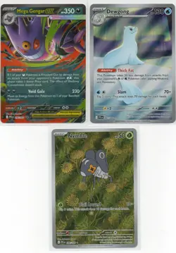 Pokemon Card Lot – Mega Gengar EX, Nymble Illustration Rare, Dewgong - Image 1