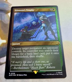 Assassin's Trophy, 0228 Etched FOIL - MTG: Assassin's Creed (ACR) NM/M - Image 2