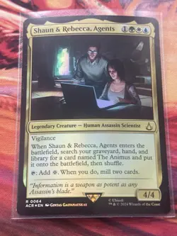 Shaun And Rebecca, Agents Assassins Creed Magic The Gathering Foil - Image 3