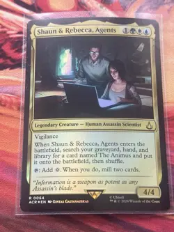 Shaun And Rebecca, Agents Assassins Creed Magic The Gathering Foil - Image 4