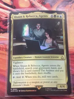 Shaun And Rebecca, Agents Assassins Creed Magic The Gathering Foil - Image 5