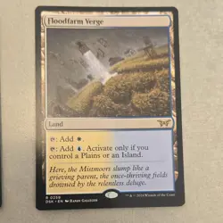 Wizards of the Coast Floodfarm Verge Duskmourn Rare White/Blue Land #259 - Image 1