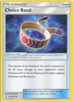 Pokemon - SM2 Guardians Rising - Choice Band - 121/145 - Non Holo - NM/M - Image 1