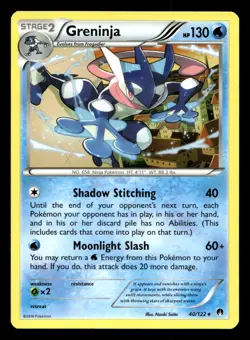 Greninja 40/122 Rare BREAKpoint Pokemon NM - Image 1