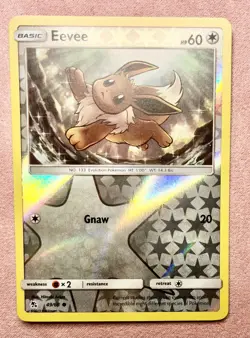 Eevee | 49/68 | Hidden Fates | 2019 Pokemon Common | Reverse Holo | NM - Image 1