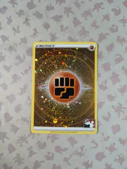 Pokemon Fighting Energy NM Prize Pack Series 3 Cosmos Holo Pokemon Play! - Image 1