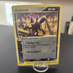 Pokemon Umbreon 24/100 EX Sandstorm Non-Holo Rare Rough Damage Condition - Image 1