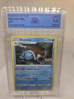 Blastoise Holo Rare Holo Pokemon GO 017/078 9.5 Graded - Image 1