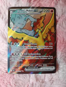 Pokemon TCG Team Rocket's Moltres Ex 208/182 Sv10:Destined Rivals Ultra Rare - Image 1