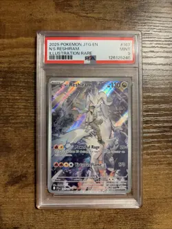 Pokemon 2025 Journey Together N's Reshiram 167/159 PSA 9 - Image 1