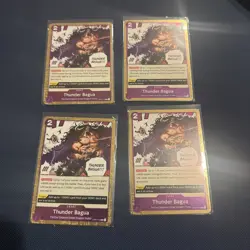 4x Thunder Bagua OP01-119 One Piece Romance Dawn Foil Playset Set of 4 - Image 1