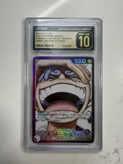 One Piece Monkey D. Luffy OP09-061 Japanese L Alt Art CGC Pristine 10 - Image 1