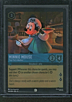 Minnie Mouse Tiny Tim's Mother 141/204 Winterspell Cold Foil Lorcana - Image 1