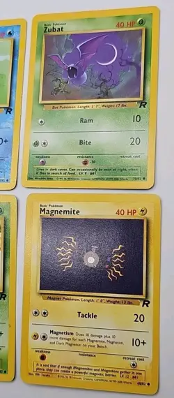Vintage Pokemon 8 Card Lot Team Rocket Lot Vintage Team Rocket Dark Pokemon - Image 2