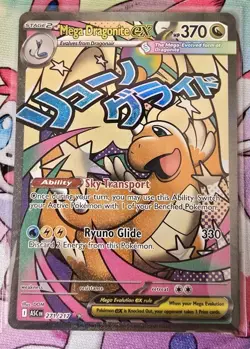 Pokemon TCG Mega Dragonite EX 271/217 Full Art Holo Card Ascended Heroes - Image 1