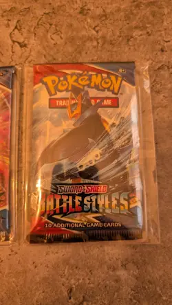 Pokemon TCG Battle Styles Booster Pack Art Set + 2 Card Sample Packs (6 Packs) - Image 5