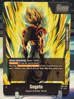 Gogeta FB05-095 Leader Alternate Art New Adventure Dragon Ball Super TCG Card - Image 2