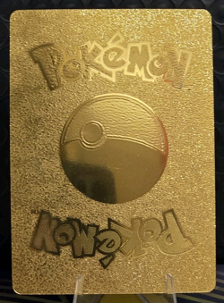 Pokemon Pikachu EX 900hp Gold Foil Fan Art Collector Card TCG - Image 2