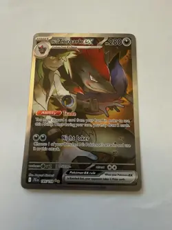 N’s Zoroark ex 185/159 Secret Rare Journey Together Full Art NM Pokemon Card - Image 1