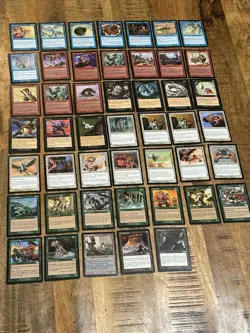 Lot Of 47 Mtg Urza's Saga Cards 1998 Wizards Of The Coast Magic The Gathering - Image 1
