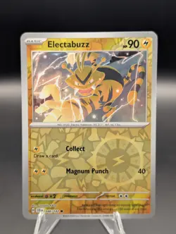 Pokemon TCG Electabuzz Sv07 Stellar Crown Reverse Holo Card 046/142 Common - Image 1