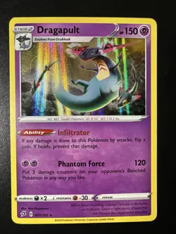 Dragapult Holo Rare - 091/192 - Pokemon Card Rebel Clash - Image 1