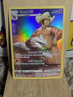 Pokemon TCG Card S&M Cosmic Eclipse - Excadrill Secret Character Rare 246/236 - Image 1
