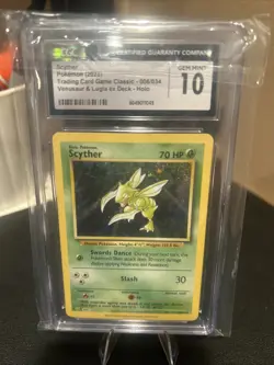 2023 POKEMON SCYTHER TRADING CARD GAME CLASSIC 006/034 HOLO CGC GEM MINT 10 - Image 1