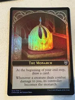 mtg foil token Soldier // The Monarch, 002/014, Commander Legends, unplayed - Image 2