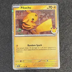 Pokemon Day 30th Anniversary - Pikachu 051 /162 Stamped 2026 Promo NM/M - Image 1