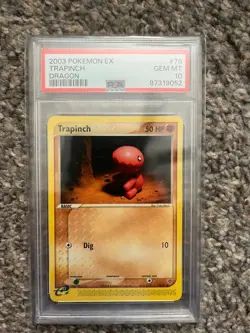 PSA 10 Pokemon 2003 EX Dragon Trapinc Yuka Morri LOW POP - Image 1