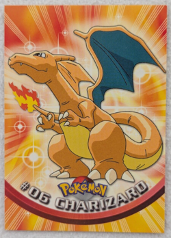 1999 Charizard #06 Topps Red Logo Pokemon TV Animation Card - Image 1
