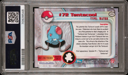 PSA 10 1999 Topps Pokemon TV Animation Series 1 Foil #72 Tentacool Pop5 - Image 2