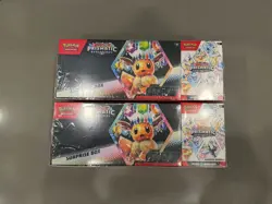 2 Pokemon TCG Scarlet & Violet Prismatic Evolutions Surprise Box+ Booster Bundle - Image 1