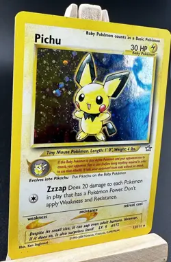 Pichu 12/111 Neo Genesis Unlimited Holo Rare Pokemon See All Pictures - Image 2