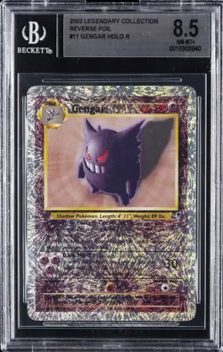 2002 POKEMON LEGENDARY COLLECTION REVERSE FOIL #11 GENGAR BGS 8.5 - Image 1