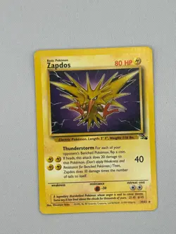 Fossil Pokemon TCG Zapdos Non-Holo Rare 30/62 NM/LP - Image 1