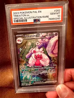 2023 POKEMON PAL EN-PALDEA EVOLVED SPECIAL ILLUSTRATION RARE TINKATON EX PSA 10 - Image 1