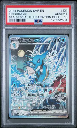 2024 POKEMON SVP EN-SV BLACK STAR PROMO #131 KINGDRA EX PSA 10 - Image 1