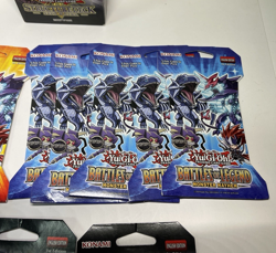 KONAMI Yu-Gi-Oh! TCG Lot: Seto Kaiba Structure Deck & 13 Booster Packs - Sealed - Image 4