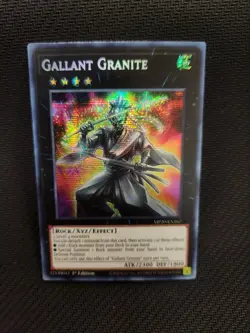 Yugioh Gallant Granite MP20-EN167 Secret Rare 1st Ed NM - Image 1